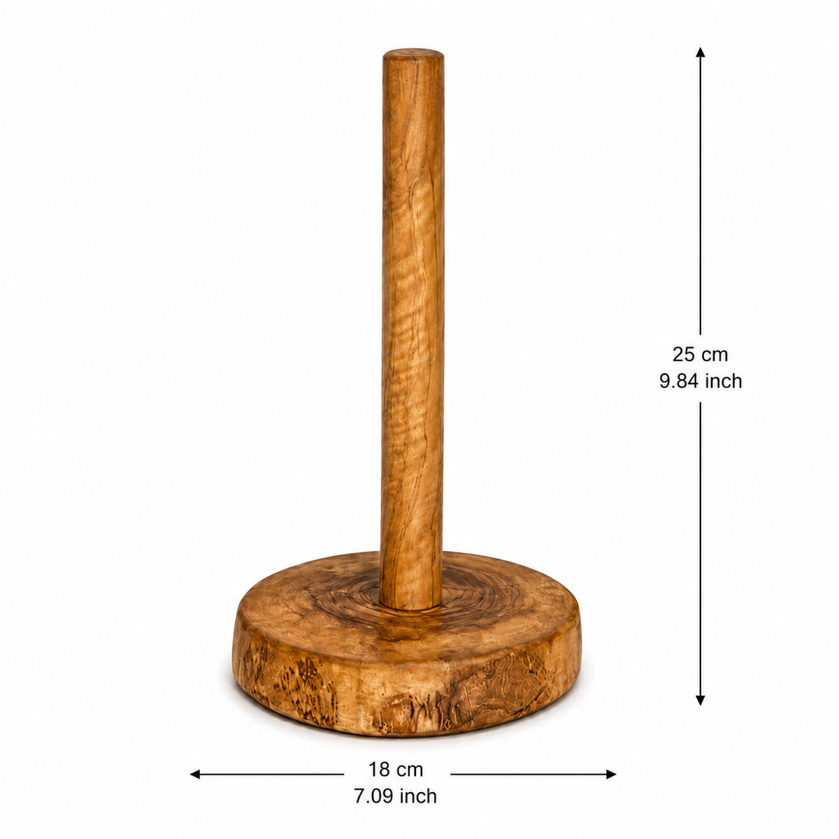 Helene Olive Wood Paper Towel Holder