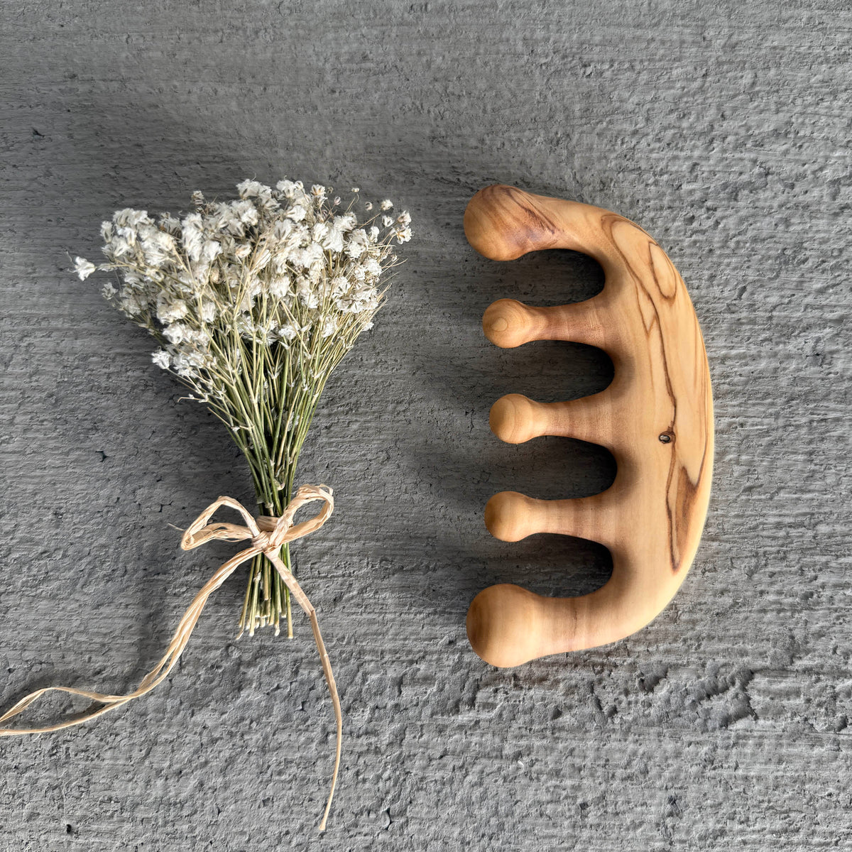Zeytin Ağacı Gua Sha Masaj Aleti | Ahşap Lenfatik Tarak | Yüz ve Vücut İçin Doğal Masaj & Dolaşım Destekleyici

