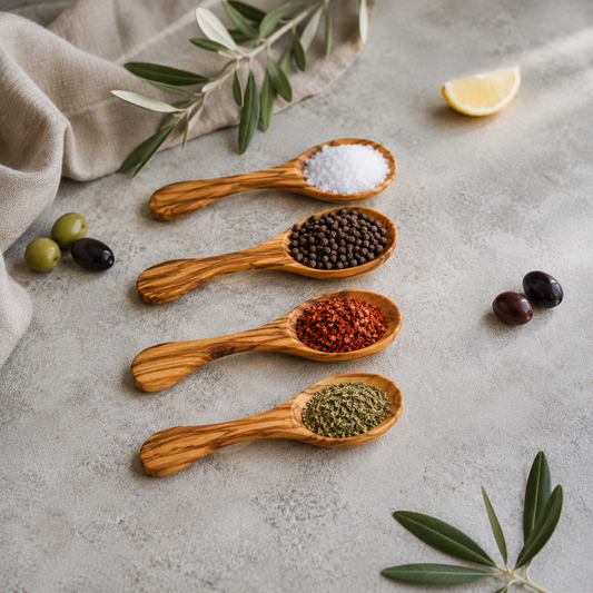 Handcrafted Olive Wood Measuring Spoon