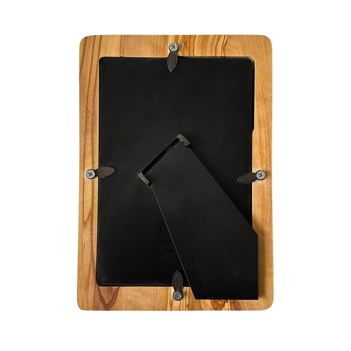 Personalized Olive Wood Photo Frame – Handcrafted, Dual Orientation (Vertical & Horizontal)
