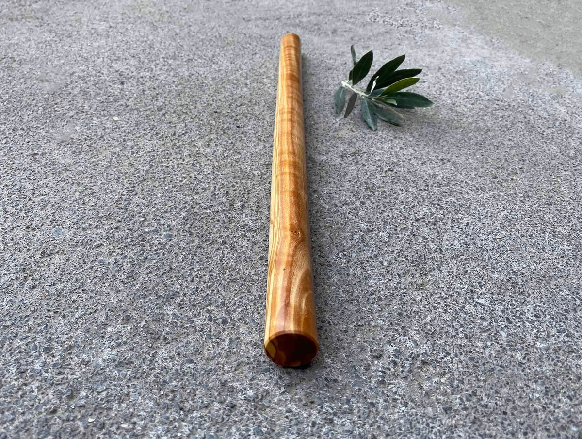 Handcrafted Olive Wood Mattarello - Handmade Rolling Pin - Unique Kitchen Utensil