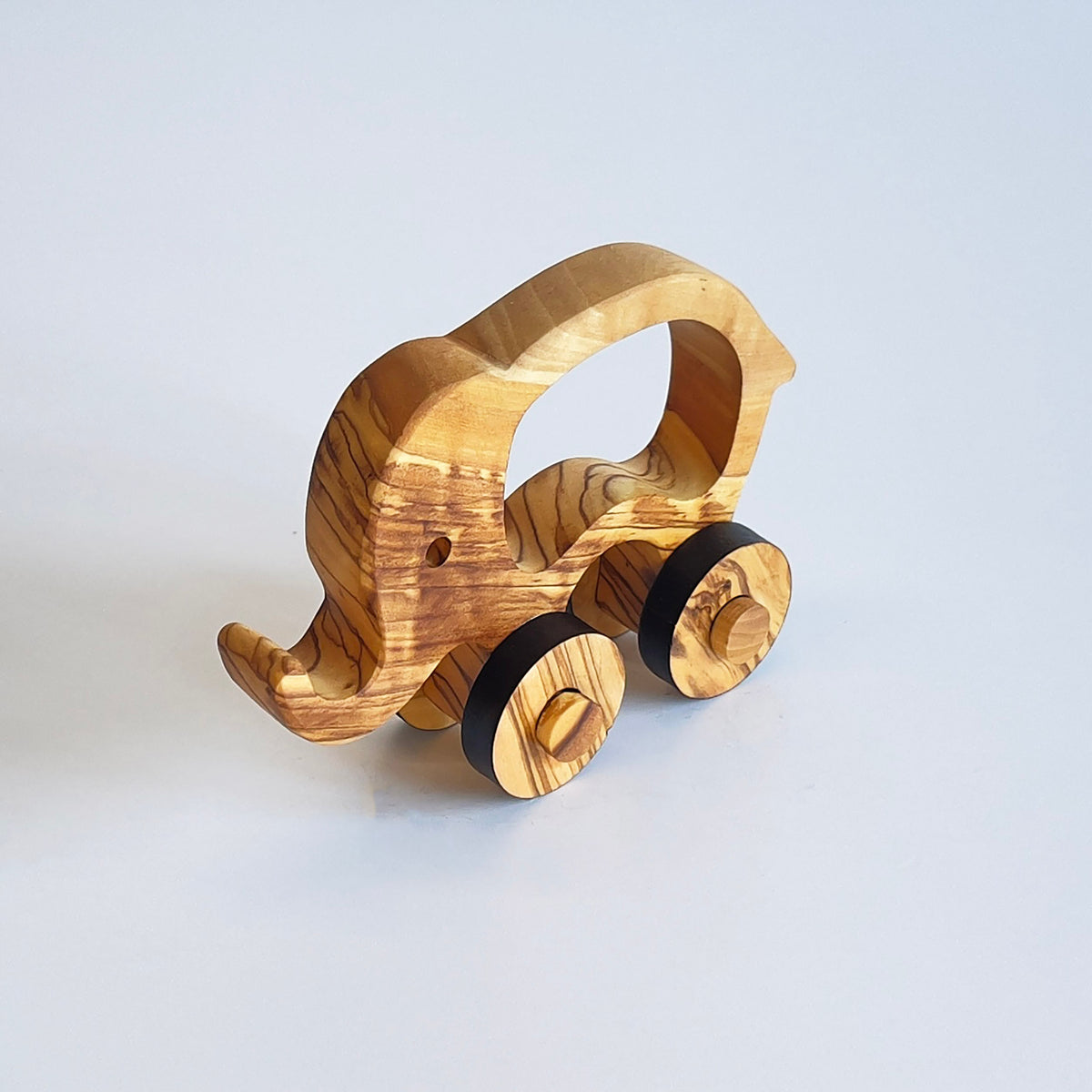 Olive Wood Toy Elephant, Wooden Toy Elephant, Enviroment Friendly Toy, Handmade Wooden Toy, Wooden Baby Toy, Vegan Toys, Chemical-free toys