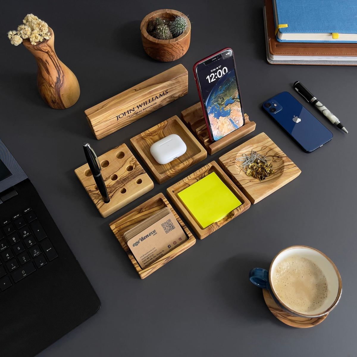 Personalized desktop set, gift for him