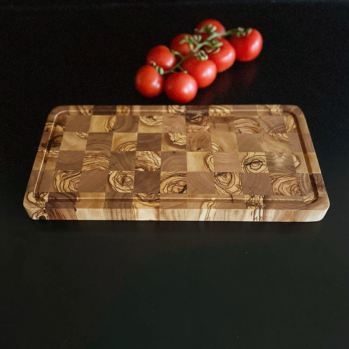 Olive Wood End Grain Cutting Board, Wooden End Grain Cutting Board Modern Style, Puzzle Shape Wooden Cutting Board, Luxury Cutting Board