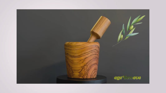 Zeytin Ağacı Havan ve Tokmağı, Oymalı Rustik Ahşap Havan, Otantik Havan ve Tokmağı, Lüks Havan, Doğal Zeytin Ağacı Havan